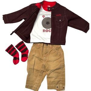 Baby Gap‎ Rock N Roll Outfit. Jacket, Shirt, Pants and Socks